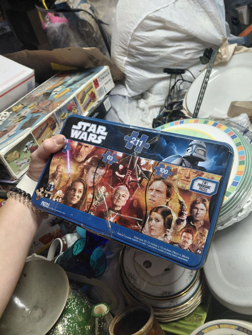 Star Wars Blue Tin 3-in-1 Puzzle Set